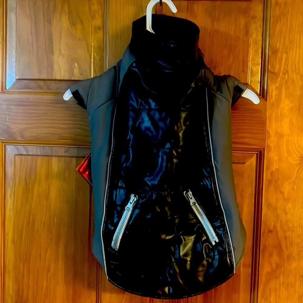 New Dog It Faux Leather Jacket L NWT